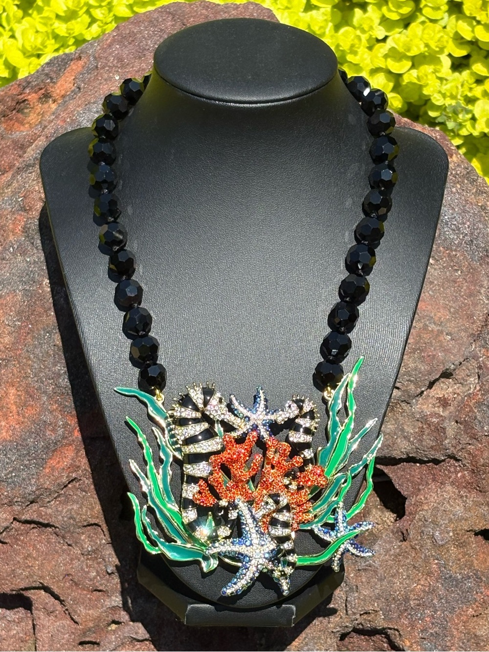 Heidi Daus "Sea-sonal Garden" Sea Horses Pendant